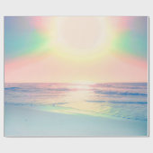 トロピカルビーチシーサンカラフルサマー ラッピングペーパー (フラット)