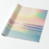 トロピカルビーチシーサンカラフルサマー ラッピングペーパー (アンロールド)