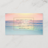 トロピカルビーチシーサンカラフルサマー 名刺 (裏面)