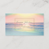 トロピカルビーチシーサンカラフルサマー 名刺 (正面)