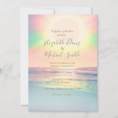 トロピカルビーチシーサンカラフルサマー 招待状 (正面)