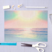 トロピカルビーチシーサンカラフルサマー 薄葉紙 (クラフト)