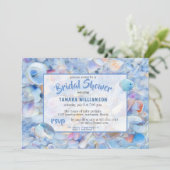 トロピカルビーチシーシェルズシーサイドブライダルシャワー 招待状 (スタンド正面)