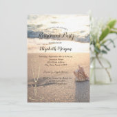 トロピカルビーチシーシェルワイングラス 招待状 (スタンド正面)