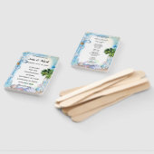 トロピカルビーチシーシェル結婚式 プログラムファン ハンドファン (組立なし)