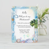 トロピカルビーチシーシ結婚ェルのブリーズメイドカード 招待状 (スタンド正面)