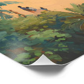 トロピカルビーチシーン | 沿岸の夏 ポスター (コーナー)