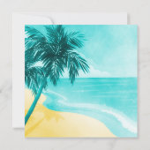 トロピカルビーチスウィート16バースデーパーティ招待状 招待状 (裏面)