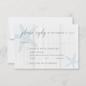 トロピカルビーチス素朴タナガミのブルーミールの選択 出欠カード (正面)