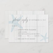 トロピカルビーチス素朴タナガミのブルーミールの選択 出欠カード (正面/裏面)