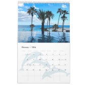 トロピカルビーチズオブカボサンルーカスメキシコワンページ カレンダー (2月 2026)