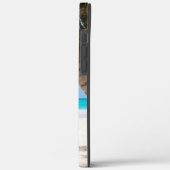 トロピカルビーチターコイズモノグラムパームツリー Case-Mate iPhoneケース (裏面 / 左)