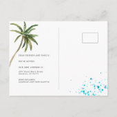 トロピカルビーチチェアの動く発表 案内ポストカード (裏面)