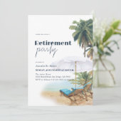 トロピカルビーチチェアリタイアメントパーティー 招待状 (スタンド正面)