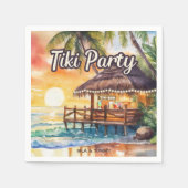トロピカルビーチティキパーティカクテル スタンダードカクテルナプキン (正面)