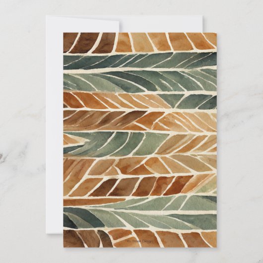 トロピカルビーチティキパーティー誕生日招待状 招待状 (裏面)