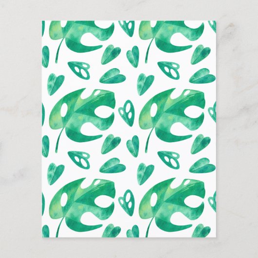 トロピカルビーチテーマのウェディングシャワー・トリビア問題 チラシ (裏面)