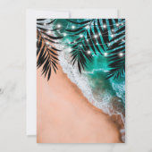 トロピカルビーチデスティネーションワエディング 招待状 (裏面)