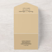 トロピカルビーチデスティネーション エレガント RSVP QR コード A オールインワン招待状 (外側)