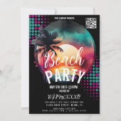 トロピカルビーチナイトイベントパーティーバークラブフライヤー 招待状 (正面)