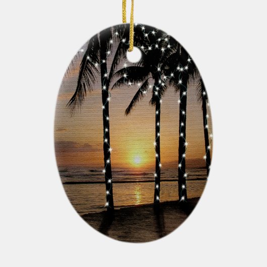 トロピカルビーチナイトライトオーナメント セラミックオーナメント (裏面)