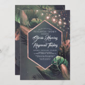 トロピカルビーチナイトリハーサルディナー 招待状 (正面/裏面)
