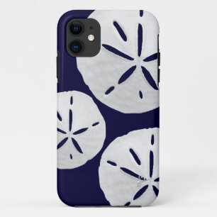 トロピカルビーチネービーブルーホワイトサンドドル iPhone 11 ケース