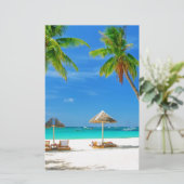 トロピカルビーチハガキカスタムー 便箋 (スタンド正面)