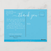 トロピカルビーチハート結婚ズインサンド ポストカード (裏面)