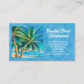 トロピカルビーチバケーションアイランドアートトラベル 名刺 (正面)