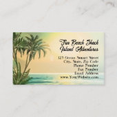 トロピカルビーチバケーションアイランドサントラベル 名刺 (正面)