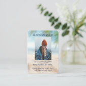 トロピカルビーチバケーションホリデーポケットキープサケ 名刺 (スタンド正面)