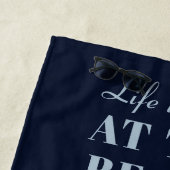 トロピカルビーチバケーションマッチングファミリーカスタム ビーチタオル (インサイチュ)