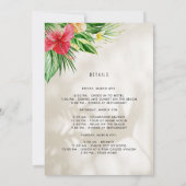 トロピカルビーチバチェロレッテウィークエンドゲートウェイ 招待状 (裏面)