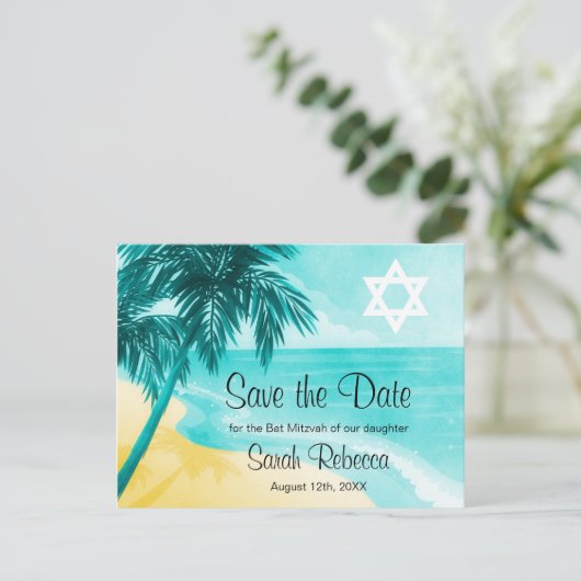 トロピカルビーチバルミツワーザデイト 案内ポストカード (スタンド正面)