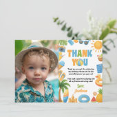 トロピカルビーチバースデーサマーパーティーの写真 サンキューカード (スタンド正面)