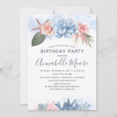 トロピカルビーチバースデーパーティー 招待状 (正面)