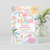 トロピカルビーチバースデー招待状 招待状 (スタンド正面)