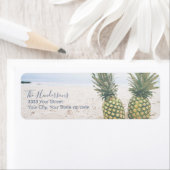 トロピカルビーチパイナップル 返送先ラベル ラベル (インサイチュ)
