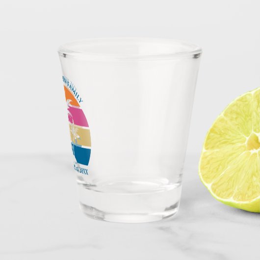 トロピカルビーチパームカスタムツリースプリングブレイクトリップ ショットグラス (右)