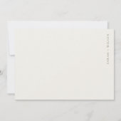 トロピカルビーチパームスケッチゴールド カップルシャワー 招待状 (裏面)