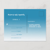 トロピカルビーチパームスストリングライト差出人住所 インビテーションポストカード (裏面)