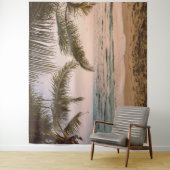 トロピカルビーチパームス背景タペストリー タペストリー (インサイチュ)