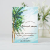 トロピカルビーチパームズディナー招待状 招待状 (スタンド正面)