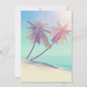 トロピカルビーチパームズ卒業 招待状 (裏面)