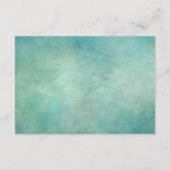 トロピカルビーチパームツリーウェディングレセプション エンクロージャーカード (裏面)