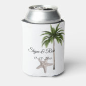 トロピカルビーチパームツリーウェディングレセプション 缶クーラー (缶裏面)