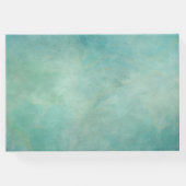 トロピカルビーチパームツリーウォーター結婚カラー ゲストブック (裏面)