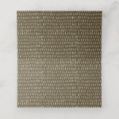 トロピカルビーチパームツリースケッチ淡い色の金ゴールド結婚ズ プレイスカード (内部開封)