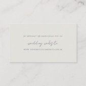 トロピカルビーチパームツリースケ結婚ッチのウェブサイト エンクロージャーカード (裏面)